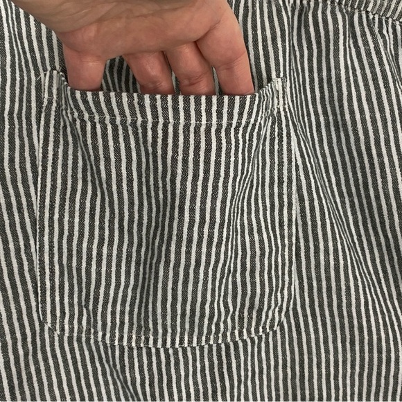 Old Navy Linen Blend Black and White Bermuda Shorts 3X - Picture 10 of 11